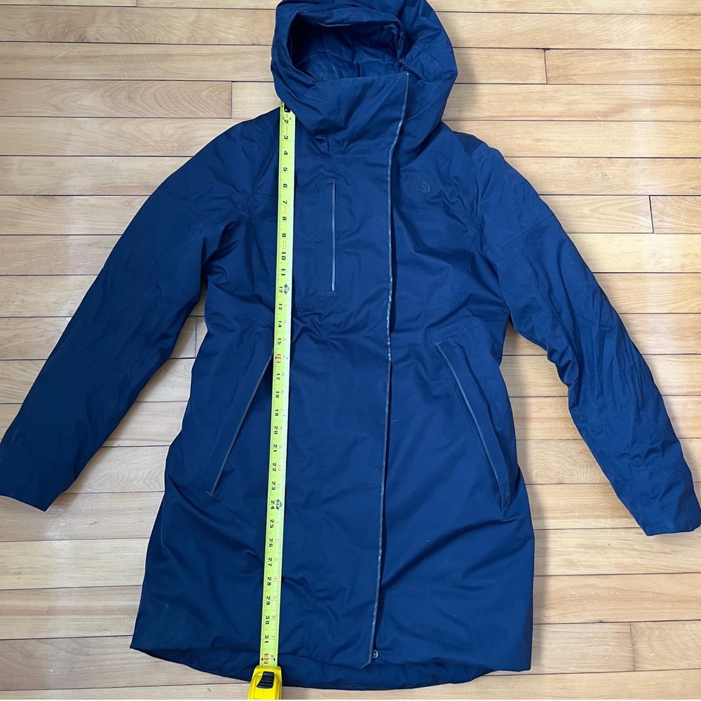 The North Face Womens City Breeze Insulated Parka Navy Blue Hooded Jacket Size M - Picture 5 of 6